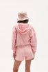 FRENCH TERRY RAW-EDGE ZIP HOODIE